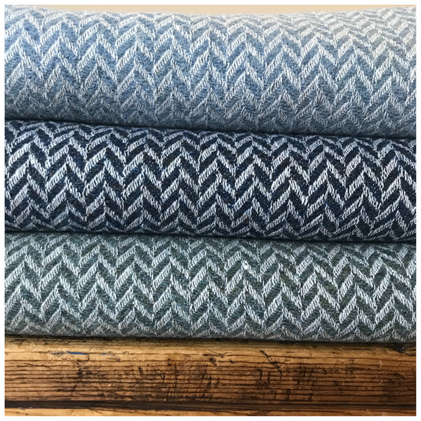 Tromso Herringbone Linen Wool Fusion Blanket