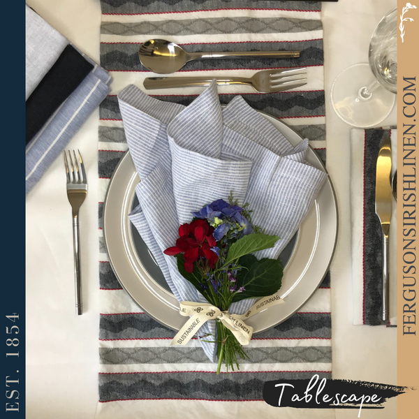 Tablescaping Blue 4 Pack Napkins - OFFER