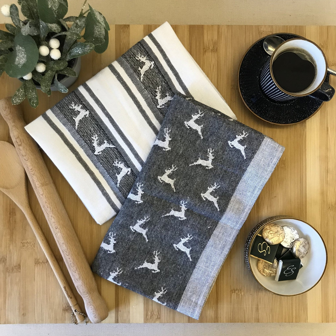 Christmas Tea Towels - Set of 2 - Ferguson's Irish Linen