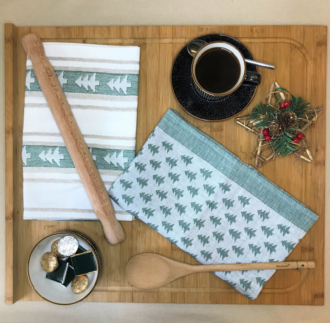 Christmas Tea Towels - Set of 2 - Ferguson's Irish Linen