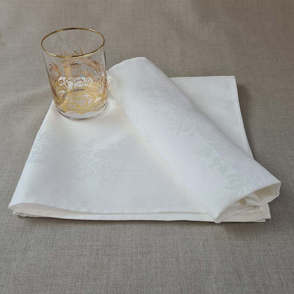 Chrysanthemum Damask Napkins - Ferguson's Irish Linen