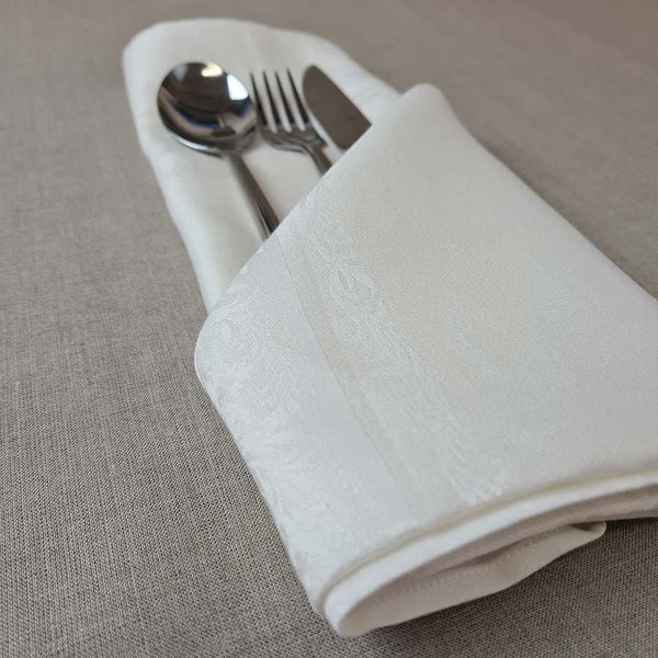 Fine Scroll Double Damask Napkins - Ferguson's Irish Linen