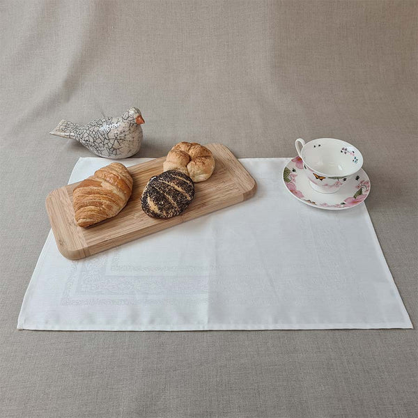 Fine Scroll Double Damask Placemats - Ferguson's Irish Linen