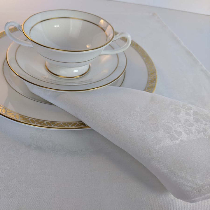 Shamrock Damask Placemats - Ferguson's Irish Linen