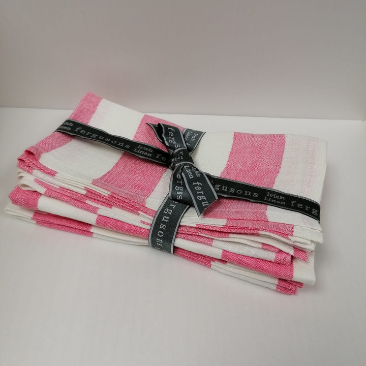 Tablescaping Geranium 4 Pack Pink Napkins - OFFER - Ferguson's Irish Linen