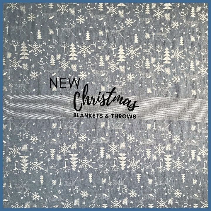 Winter Wonderland Linen/Wool Fusion Blanket - Ferguson's Irish Linen